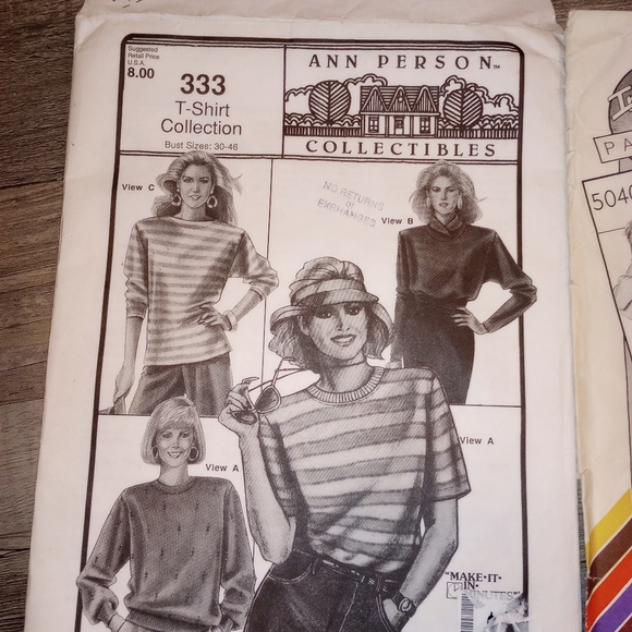Vintage uncuted sewing patterns - Picture 3 of 6
